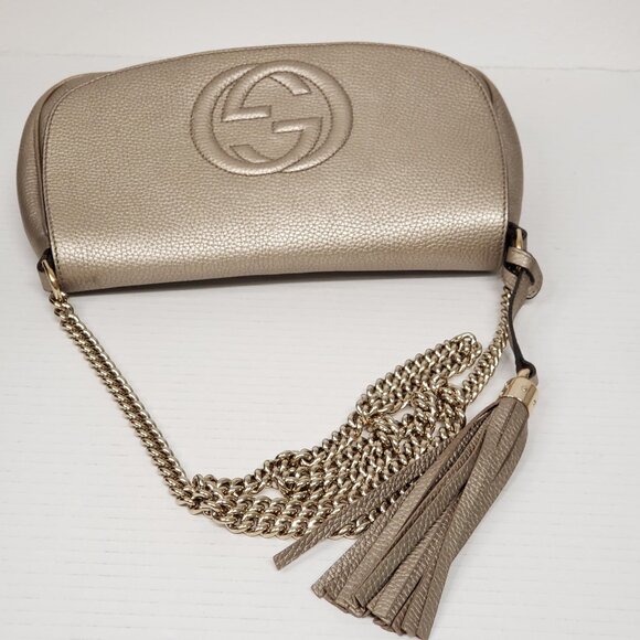 GUCCI Soho Leather Shoulder Bag 468-092625 - Picture 4 of 16